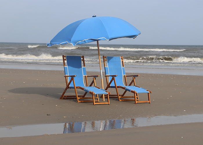 canvasback beach chairs and umbrellas in OBX for rent